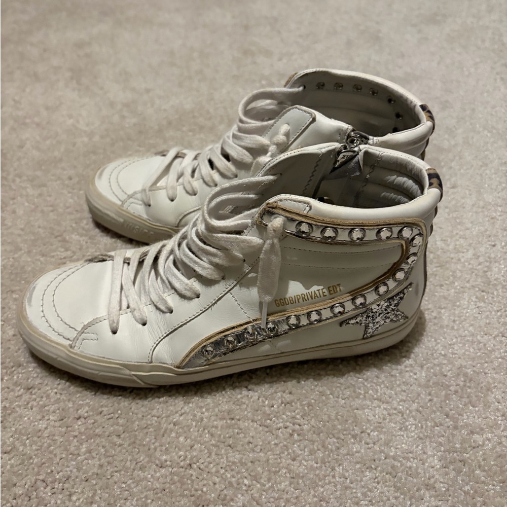 Golden Goose Private Edition Slides with Swarovski Crystals